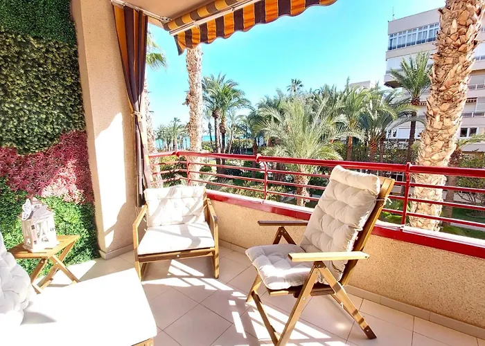 公寓 Centrico En 1ª Linea De Playa Con Piscinas Y Jardines 托雷维耶哈